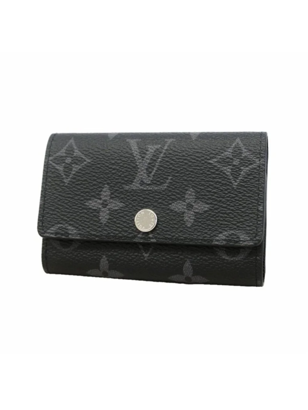 Louis Vuitton Key Case Monogram Eclipse Multicles 6 Black Key Holder
